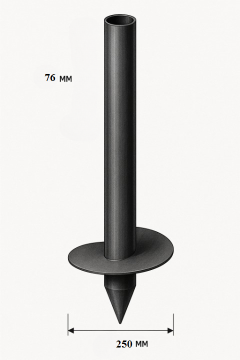 Винтовая свая 76 диаметра
