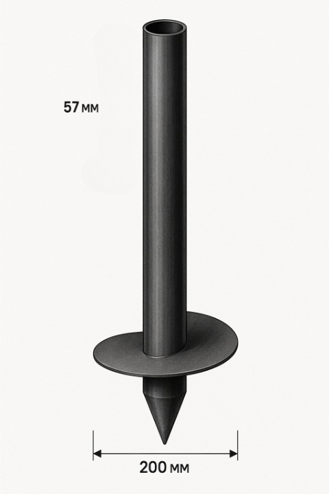 Винтовая свая диаметром 57 мм